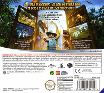 LEGO Jurassic World (Spain) (En,Fr,De,Es,It,Nl,Da) box cover back